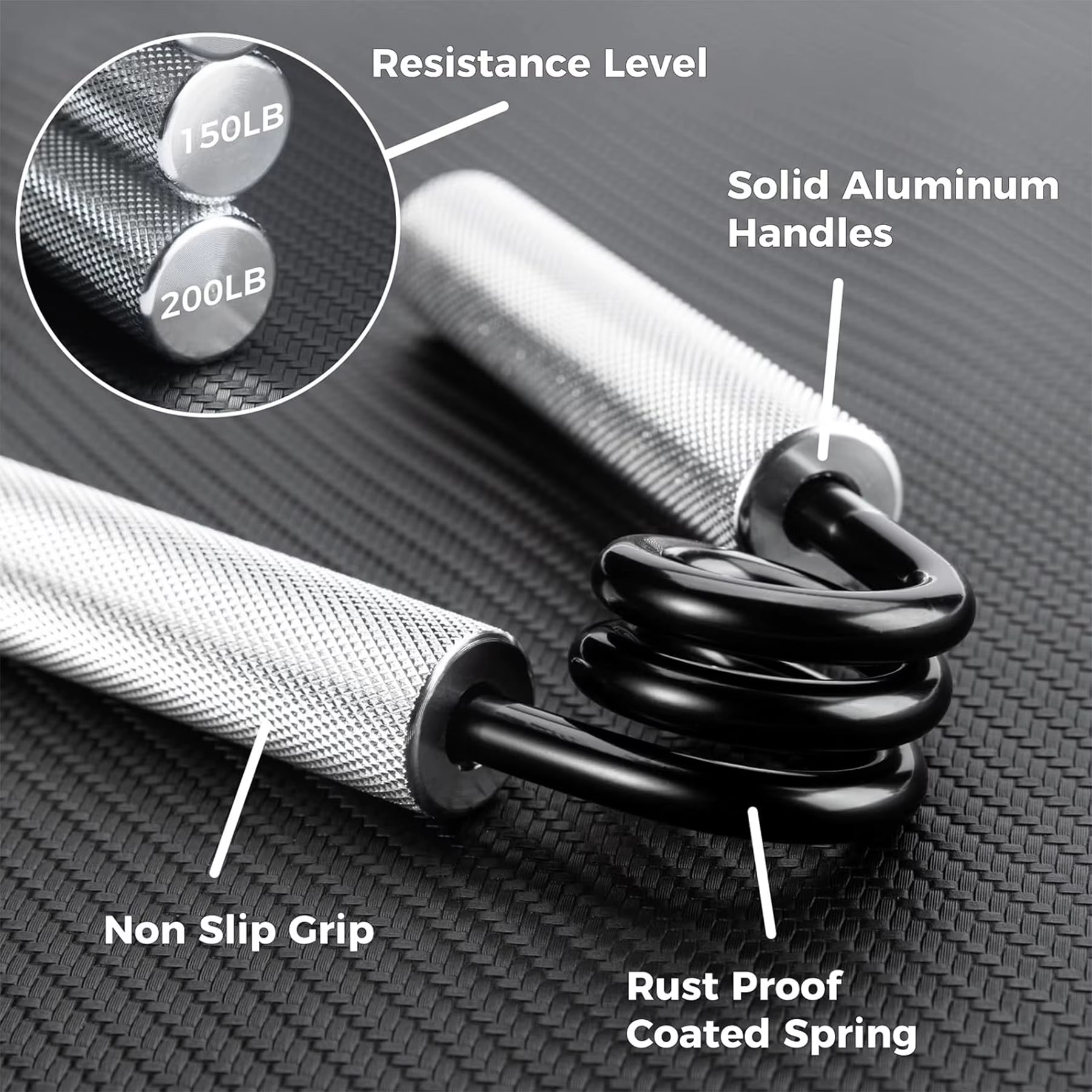 Metal Grip Strength Trainer 100Lb/150Lb/200Lb Grip, Non-Slip Hand Grip for Muscle Strengthening and Hand Rehabilitation Exercise