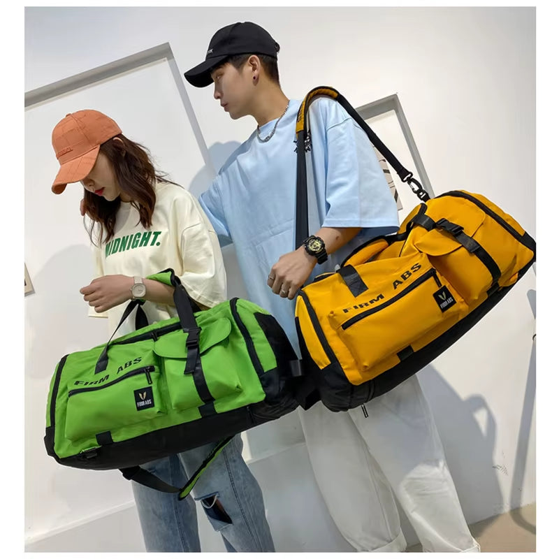 Gym Bag with Shoe Compartment Large Capacity Sport Fitness Duffle Bag Outdoor Travel Backpack Weekend Workout Tote for Men Women
