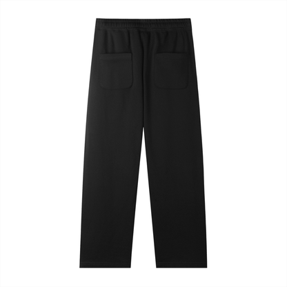 Essential Straight-Leg Sweatpants – Black/Navy