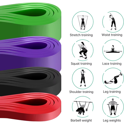 Pull-Up Assist Bands – 4-Level Resistance