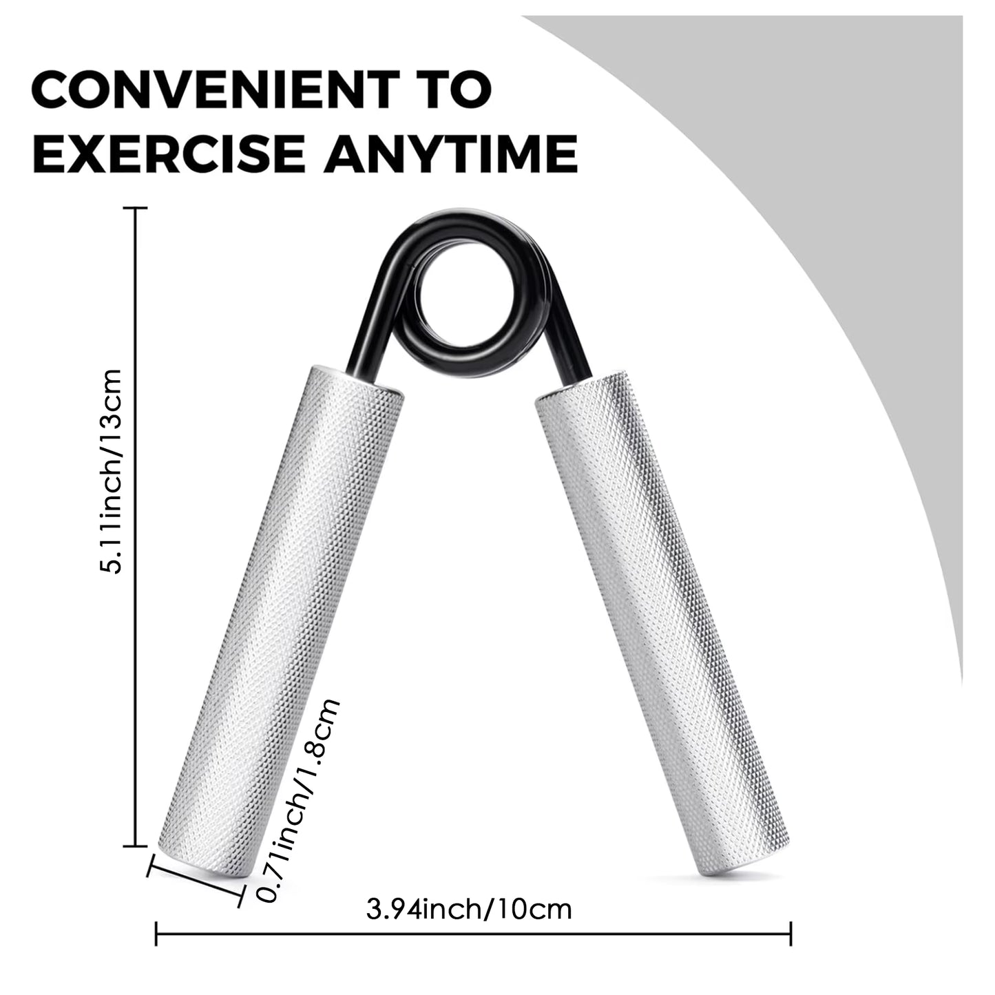 Metal Grip Strength Trainer 100Lb/150Lb/200Lb Grip, Non-Slip Hand Grip for Muscle Strengthening and Hand Rehabilitation Exercise