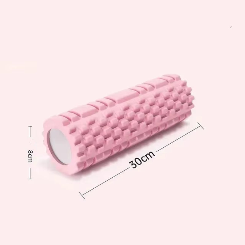 30Cm Yoga Column Foam Fitness Muscle Training Pilates Sports Massage Foam Roller Grid Trigger Point Therapy Home Gym Exercise