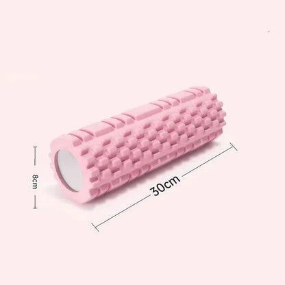 30Cm Yoga Column Foam Fitness Muscle Training Pilates Sports Massage Foam Roller Grid Trigger Point Therapy Home Gym Exercise