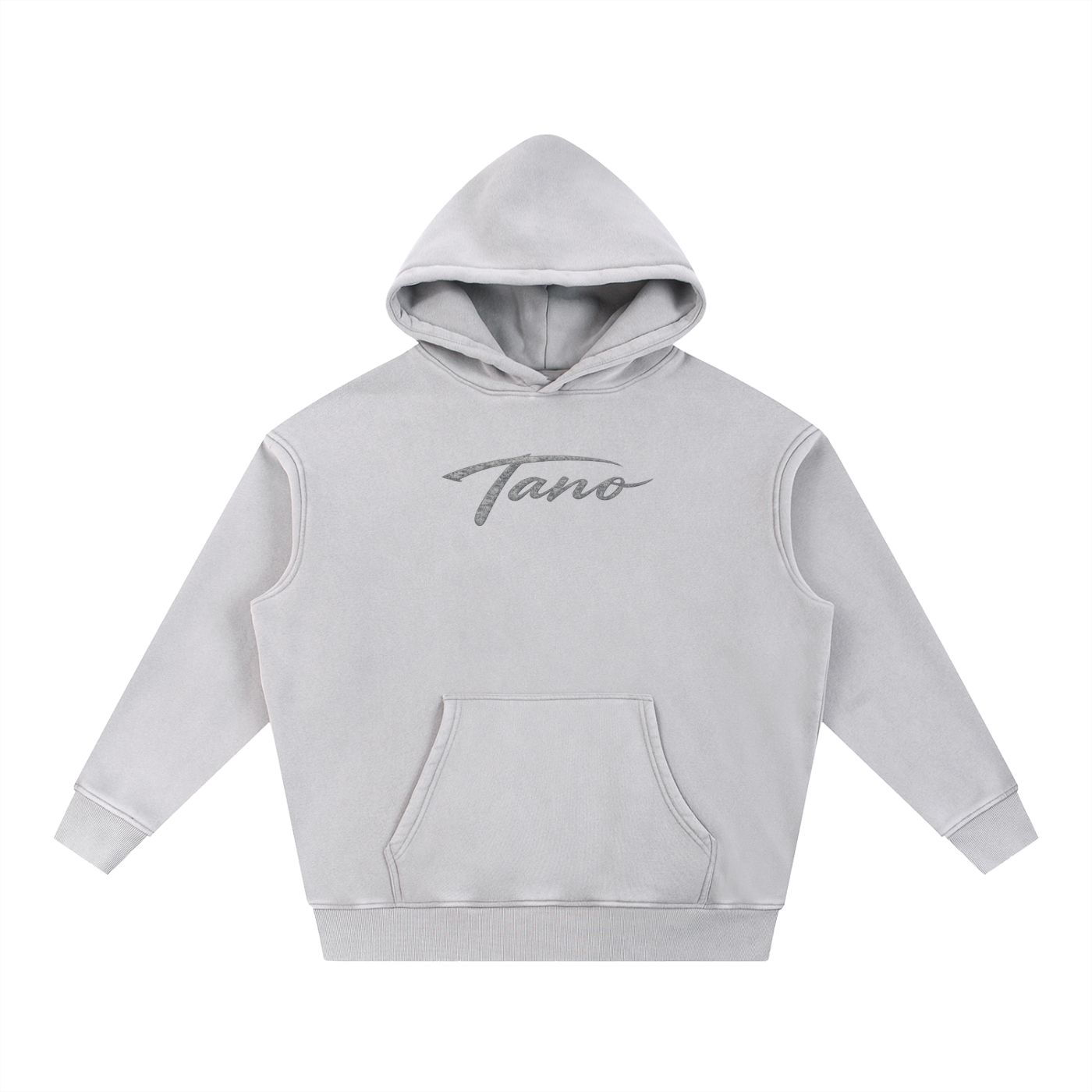 Snow Wash Fleece Oversize Hoodie "Discipline"