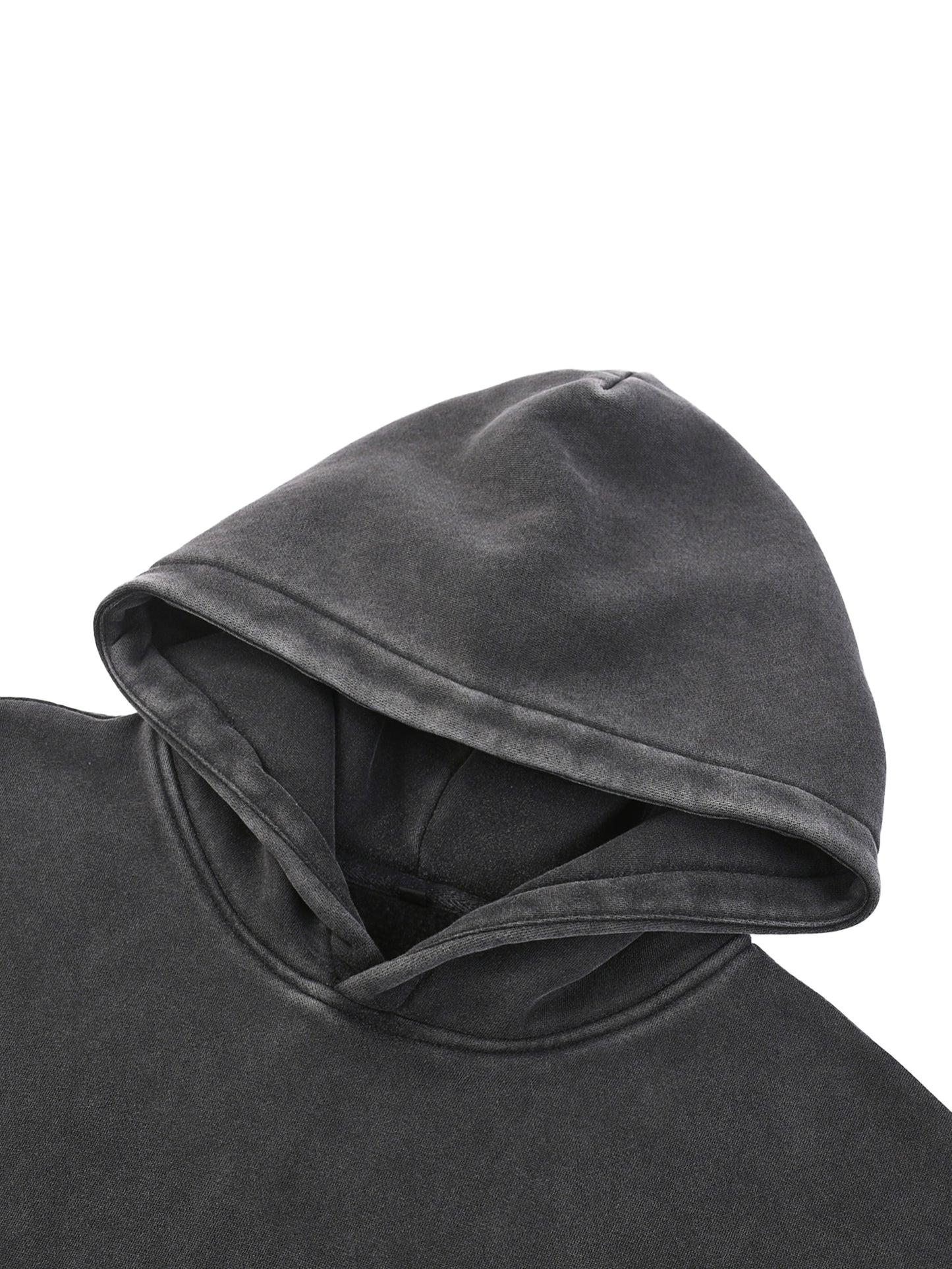 Snow Wash Fleece Oversize Hoodie "Discipline"
