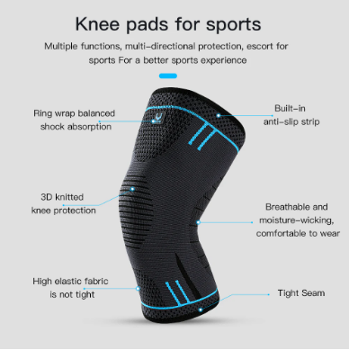 Compression Knee Sleeve - Breathable Support for Sports & Gym