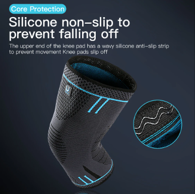 Compression Knee Sleeve - Breathable Support for Sports & Gym
