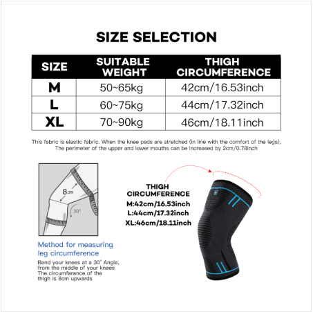 Compression Knee Sleeve - Breathable Support for Sports & Gym