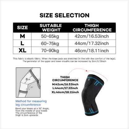 Compression Knee Sleeve - Breathable Support for Sports & Gym